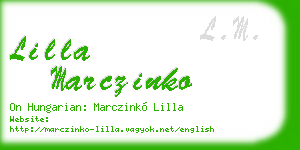 lilla marczinko business card